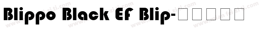 Blippo Black EF Blip字体转换